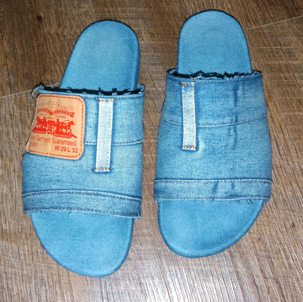 Denim slides